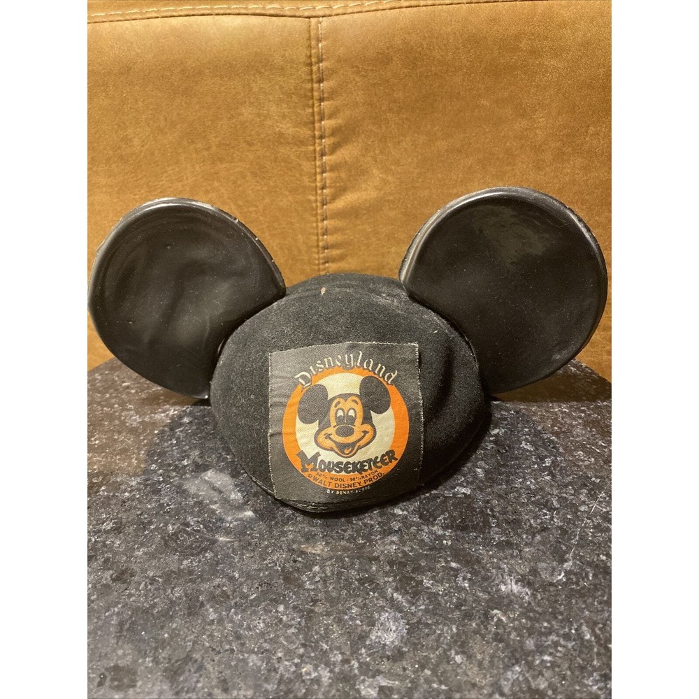 HTF Vintage Disneyland Mouseketeer Wool Cap w/Ears, by Benay Albee for "Mary”